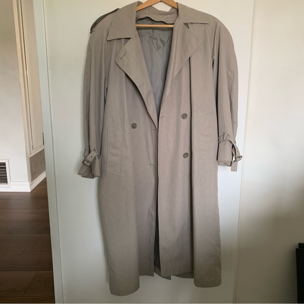 Towne from London Fog Raincoat/Trench Coat w/ Cozy Liner